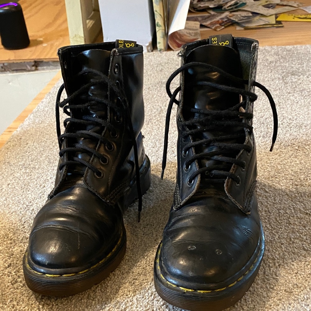 Dr. Martens Black Combat Boots
